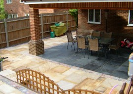 Patio and Extension in Chorleywood